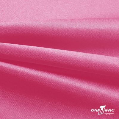 Поли креп-сатин 15-2215, 125 (+/-5) гр/м2, шир.150см, цвет розовый - купить в Хасавьюрте. Цена 155.57 руб.