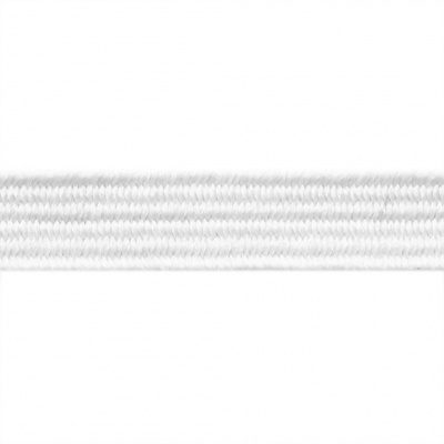 Резиновые нити с текстильным покрытием, шир. 6 мм (182 м/уп), цв.-белый - купить в Хасавьюрте. Цена: 705.59 руб.