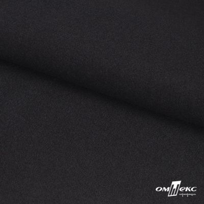 Трикотажное полотно "Монне" 100% полиэстр, 152см, 350 г/м2, чёрный, м - купить в Хасавьюрте. Цена 385 руб.