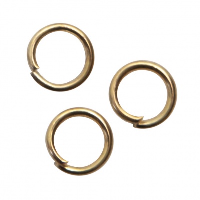Кольцо  соединительное для бижутерии 5 мм, цв.-золото - купить в Хасавьюрте. Цена: 0.44 руб.