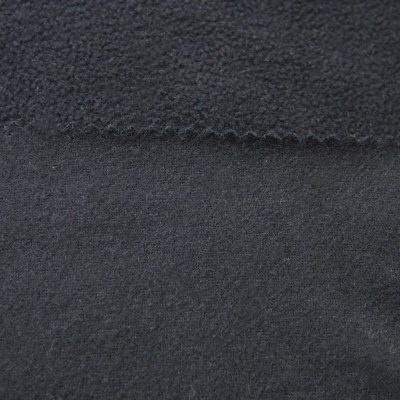 Флис DTY, 130 г/м2, шир. 150 см, цвет чёрный - купить в Хасавьюрте. Цена 694.22 руб.