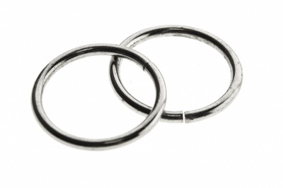 Кольцо металлическое d-15 мм, цв.-никель - купить в Хасавьюрте. Цена: 2.45 руб.