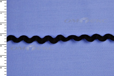 Тесьма плетеная "Вьюнчик"/черный - купить в Хасавьюрте. Цена: 48.11 руб.