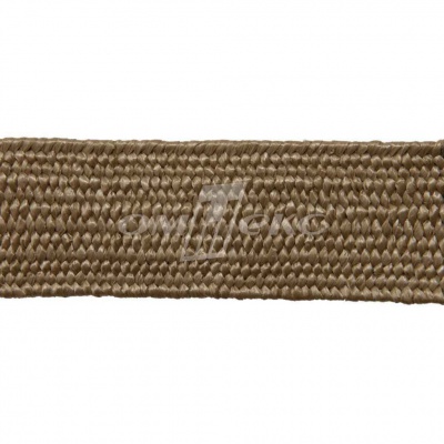 Тесьма отделочная полипропиленовая плетеная эластичная #2, шир. 40мм, цв.- соломенный - купить в Хасавьюрте. Цена: 50.99 руб.
