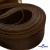 Регилиновая лента, шир.100мм, (уп.25 ярд), цв.- коричневый - купить в Хасавьюрте. Цена: 694.13 руб.