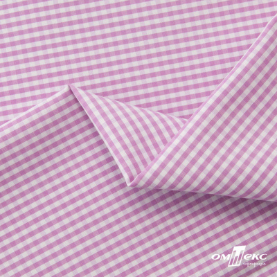 Ткань сорочечная Клетка Виши, 115 г/м2, 58% пэ,42% хл, шир.150 см, цв.1-розовый, (арт.111) - купить в Хасавьюрте. Цена 306.69 руб.