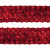 Тесьма с пайетками 3, шир. 35 мм/уп. 25+/-1 м, цвет красный - купить в Хасавьюрте. Цена: 1 308.30 руб.
