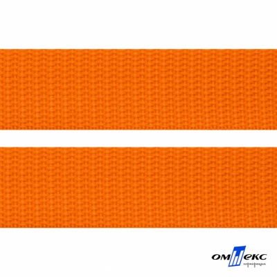 Оранжевый- цв.523 -Текстильная лента-стропа 550 гр/м2 ,100% пэ шир.25 мм (боб.50+/-1 м) - купить в Хасавьюрте. Цена: 405.80 руб.