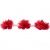 Тесьма плетеная "Рюш", упак. 9,14 м, цвет красный - купить в Хасавьюрте. Цена: 46.82 руб.