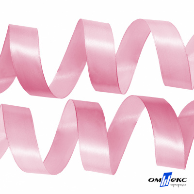 050-нежно-розовый Лента атласная упаковочная (В) 85+/-5гр/м2, шир.25 мм (1/2), 25+/-1 м - купить в Хасавьюрте. Цена: 53.96 руб.