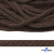 Шнур плетеный d-6 мм, 70% хлопок 30% полиэстер, уп.90+/-1 м, цв.1073-т.коричневый - купить в Хасавьюрте. Цена: 594 руб.