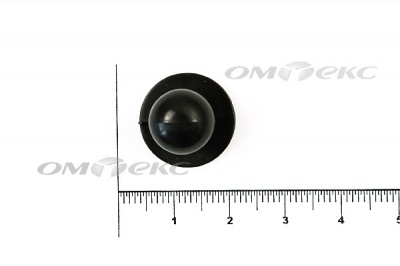Пуговица поварская "Пукля", 10 мм, цвет чёрный - купить в Хасавьюрте. Цена: 2.03 руб.