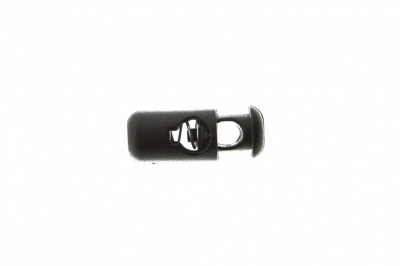 8108 Фиксатор пластиковый "Бочонок", 20х8 мм, цвет чёрный - купить в Хасавьюрте. Цена: 1.29 руб.