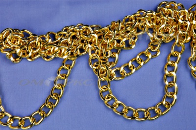 Цепь металл декоративная №11 (17*13) золото (10+/-1 м)  - купить в Хасавьюрте. Цена: 1 341.87 руб.