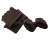 Манжеты и подвяз (комплект) КРК-4285 цв. 729-коричневый - купить в Хасавьюрте. Цена: 532.81 руб.