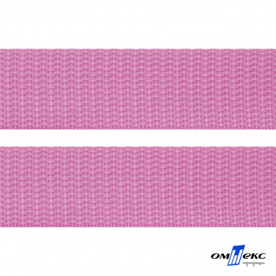 Розовый- цв.513-Текстильная лента-стропа 550 гр/м2 ,100% пэ шир.30 мм (боб.50+/-1 м) - купить в Хасавьюрте. Цена: 475.36 руб.