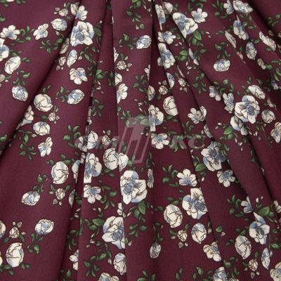 Плательная ткань "Фламенко" 3.3, 80 гр/м2, шир.150 см, принт растительный - купить в Хасавьюрте. Цена 317.46 руб.