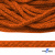 Шнур плетеный d-6 мм, 70% хлопок 30% полиэстер, уп.90+/-1 м, цв.1066-апельсин - купить в Хасавьюрте. Цена: 588 руб.