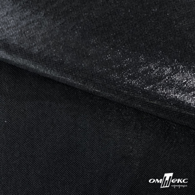 Трикотажное полотно голограмма, шир.140 см, #602 -чёрный/чёрный - купить в Хасавьюрте. Цена 385.88 руб.
