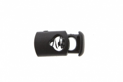 8021 Фиксатор пластиковый "Цилиндр", 20х10 мм, цвет чёрный - купить в Хасавьюрте. Цена: 1.29 руб.