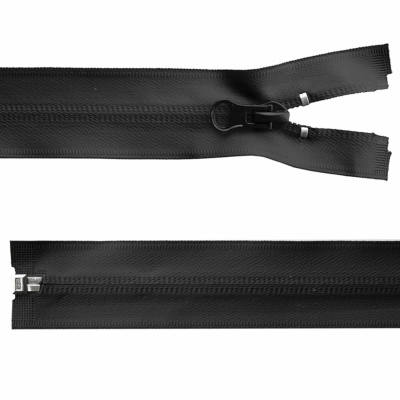 Молния водонепроницаемая PVC Т-7, 100 см, разъемная, цвет чёрный - купить в Хасавьюрте. Цена: 61.89 руб.