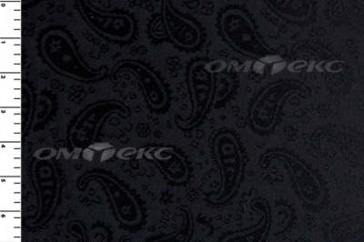 Ткань подкладочная жаккард Р14098, чёрный, 85 г/м2, шир. 150 см, 230T - купить в Хасавьюрте. Цена 168.15 руб.