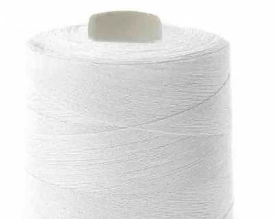 Швейные нитки (армированные) 28S/2, нам. 2 500 м, цвет белый - купить в Хасавьюрте. Цена: 148.95 руб.
