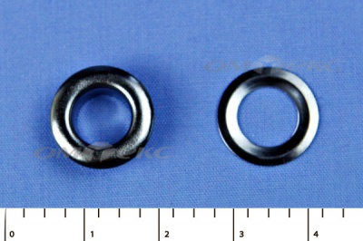 Люверсы металлические, блочка/кольцо, №5 (8 мм) упак.1000 шт- цв.никель - купить в Хасавьюрте. Цена: 392 руб.