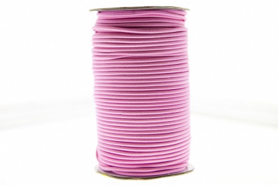 0370-1301-Шнур эластичный 3 мм, (уп.100+/-1м), цв.141- розовый - купить в Хасавьюрте. Цена: 459.62 руб.