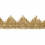 Тесьма металлизированная 0384-0240, шир. 40 мм/уп. 25+/-1 м, цвет золото - купить в Хасавьюрте. Цена: 490.74 руб.