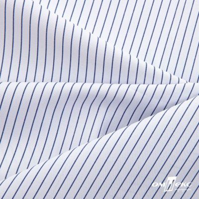Ткань сорочечная Ронда, 115 г/м2, 58% пэ,42% хл, шир.150 см, цв.4-синяя, (арт.114) - купить в Хасавьюрте. Цена 306.69 руб.