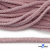 Шнур плетеный d-6 мм круглый, 70% хлопок 30% полиэстер, уп.90+/-1 м, цв.1087-розовый - купить в Хасавьюрте. Цена: 588 руб.