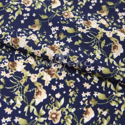 Плательная ткань "Фламенко" 1.1, 80 гр/м2, шир.150 см, принт растительный - купить в Хасавьюрте. Цена 241.49 руб.