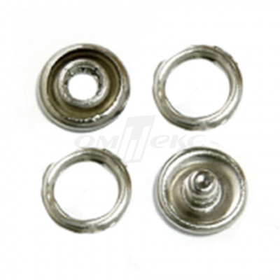 Кнопки рубашечные 10,5 мм никель New Star (кольцо) - купить в Хасавьюрте. Цена: 5.80 руб.
