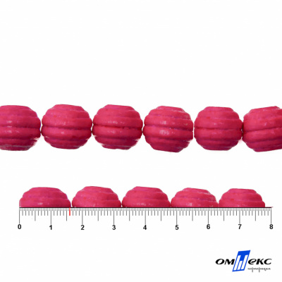 0309-Бусины деревянные "ОмТекс", 16 мм, упак.50+/-3шт, цв.023-розовый - купить в Хасавьюрте. Цена: 62.22 руб.