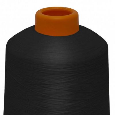Нитки текстурированные некручёные, намот. 15 000 м, цвет чёрный - купить в Хасавьюрте. Цена: 204.10 руб.