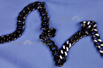 Цепь металл декоративная №9 (13,5*16,5) черная (10+/-1 м)  - купить в Хасавьюрте. Цена: 808.92 руб.