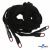 Шнурки #106-01, плоские 130 см, декор.наконечник, цв.чёрный - купить в Хасавьюрте. Цена: 43.98 руб.