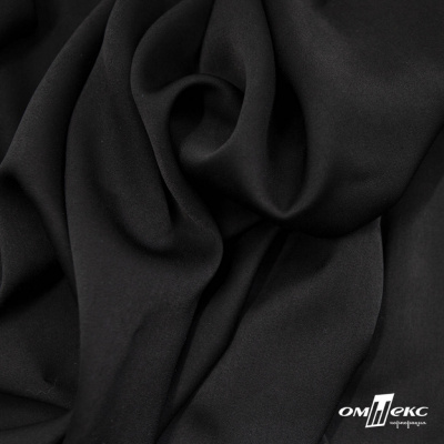 Ткань плательная Габриэль 100% полиэстер,140 (+/-10) гр/м2, шир. 150 см, цв. черный BLACK - купить в Хасавьюрте. Цена 248.37 руб.