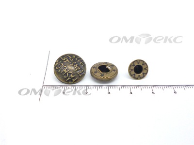 Кнопки металл 15 мм альфа антик с рис.№3  - купить в Хасавьюрте. Цена: 2.90 руб.