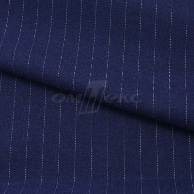 Костюмная ткань "Жаклин", 188 гр/м2, шир. 150 см, цвет тёмно-синий - купить в Хасавьюрте. Цена 426.49 руб.