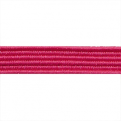 Резиновые нити с текстильным покрытием, шир. 6 мм ( упак.30 м/уп), цв.- 84-фуксия - купить в Хасавьюрте. Цена: 155.22 руб.