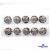 119-02 Кнопки пришивные декоративные металл 25 мм, цв.-никель - купить в Хасавьюрте. Цена: 30.23 руб.