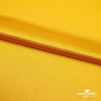 Поли креп-сатин 13-0859, 125 (+/-5) гр/м2, шир.150см, цвет жёлтый - купить в Хасавьюрте. Цена 155.57 руб.