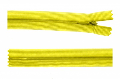 Молния потайная Т3 131, 20 см, капрон, цвет жёлтый - купить в Хасавьюрте. Цена: 5.12 руб.