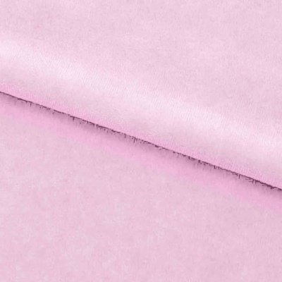 Велюр JS LIGHT 1, 220 гр/м2, шир.150 см, (3,3 м/кг), цвет бл.розовый - купить в Хасавьюрте. Цена 1 055.34 руб.