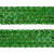 Тесьма с пайетками D4, шир. 35 мм/уп. 25+/-1 м, цвет зелёный - купить в Хасавьюрте. Цена: 1 308.30 руб.
