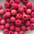 0309-Бусины деревянные "ОмТекс", 16 мм, упак.50+/-3шт, цв.023-розовый - купить в Хасавьюрте. Цена: 62.22 руб.