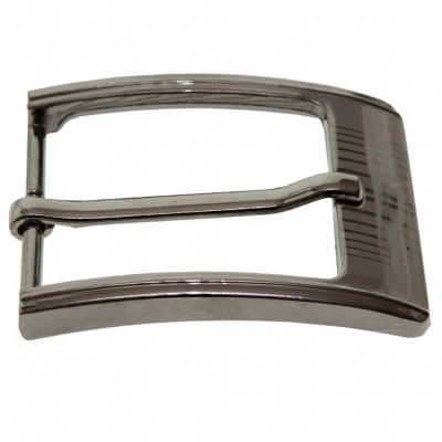Пряжка металлическая для мужского ремня SC035#7 (шир.ремня 40 мм), цв.-тем.никель - купить в Хасавьюрте. Цена: 43.93 руб.