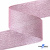 Лента парча 3341, шир. 38 мм/уп. 33+/-0,5 м, цвет розовый-серебро - купить в Хасавьюрте. Цена: 185.07 руб.